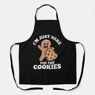 I'm Just Here For The Cookies Christmas Baking Apron