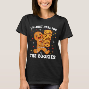 I'm Just Here For The Cookies Gingerbear T-Shirt