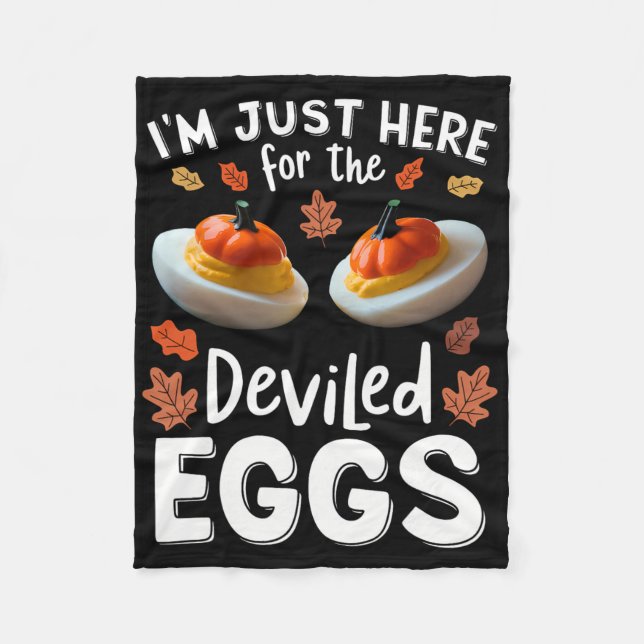 I'm Just Here For The Deviled Eggs 1  Fleece Blanket (Front)