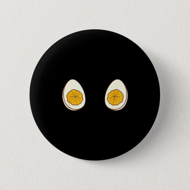 I'm Just Here For The Deviled Eggs Funny Couple  6 Cm Round Badge (Front)