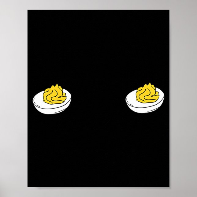 I'm Just Here For The Deviled Eggs Funny Couple Ma Poster (Front)