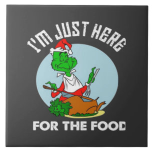 I'm just here for the food ceramic tile