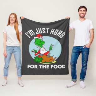 I'm just here for the food fleece blanket