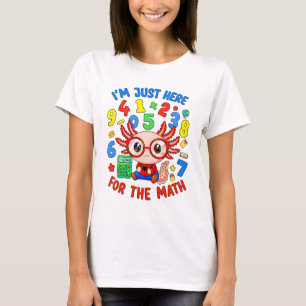 I'm Just Here for the Maths Funny Kids T Shirt