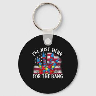 I'm Just Here For The Ng Funny Fireworks Humour Key Ring