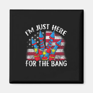 I'm Just Here For The Ng Funny Fireworks Humour Magnet