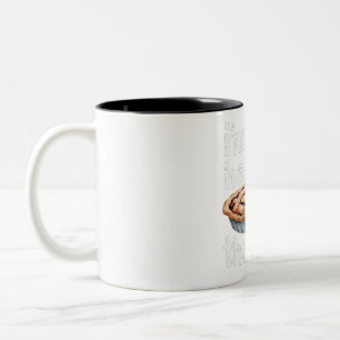 I'm Just Here for the Pie" Funny Food Lover Design Two-Tone Coffee Mug