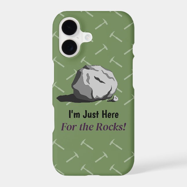 I'm Just Here For The Rocks! Case-Mate iPhone Case (Back)