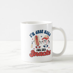 I'm Just Here For The Snacks Bysebyll 4th Of July Coffee Mug