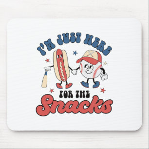 I'm Just Here For The Snacks Bysebyll 4th Of July Mouse Pad