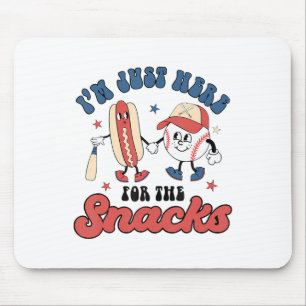 I'm Just Here For The Snacks Bysebyll 4th Of July Mouse Pad