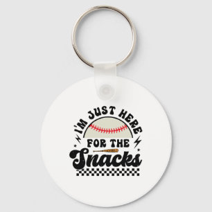I'm Just Here For The Snacks Bysebyll Sister Game Key Ring
