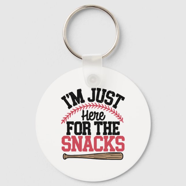 Im Just Here For The Snacks Bysebyll Toddler Siste Key Ring (Front)