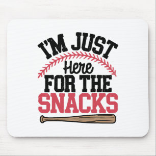 Im Just Here For The Snacks Bysebyll Toddler Siste Mouse Pad