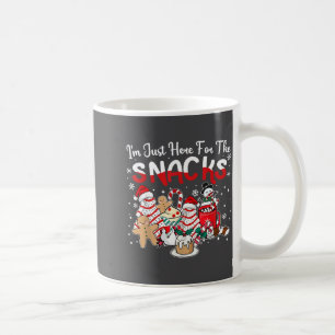 I'm Just Here For The Snacks Cakes Christmas Tree Coffee Mug