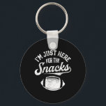 I'm Just Here For The Snacks Funny Fantasy Footbal Key Ring<br><div class="desc">I'm Just Here For The Snacks Funny Fantasy Football League</div>