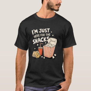 I'm Just Here For The Snacks Funny Popcorn Lover G T-Shirt