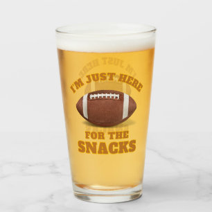 I'm Just Here For The Snacks Glass