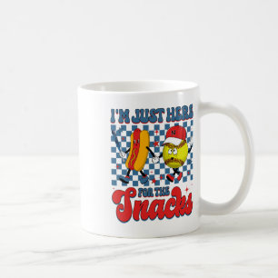 I'm Just Here For The Snacks Softll Hotdog 4th Of Coffee Mug