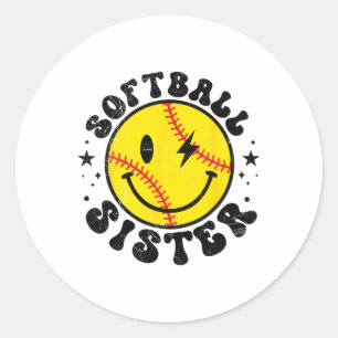 I'm Just Here For The Snacks Softll Sister Toddler Classic Round Sticker