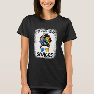 I'm Just Here For The Snacks Tie Dye Women Footbal T-Shirt