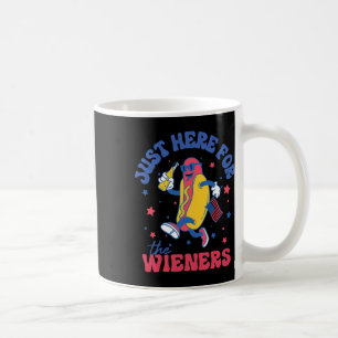 I'm Just Here For Wieners Shirt 4th Of July Hotdog Coffee Mug