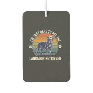 Im Just Here Pet Labrador Retriever Dog Retro Suns Car Air Freshener