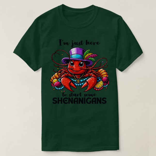 Im Just Here To Start Some Shenanigans TShirt - 2 (Design Front)