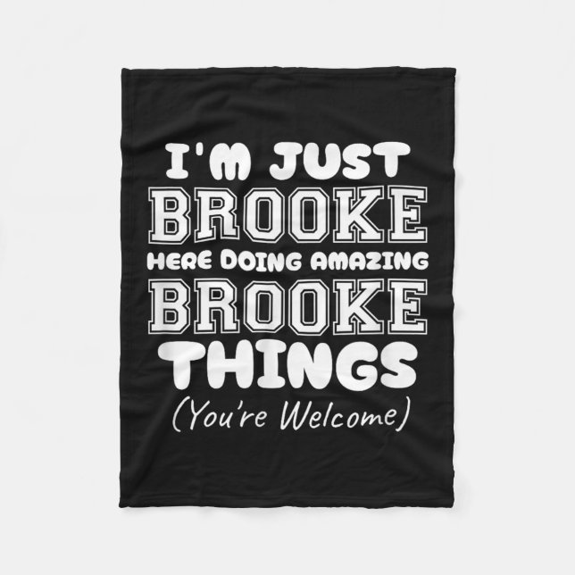 I'm Just Keli Here Doing Awesome Keli Things  Fleece Blanket (Front)