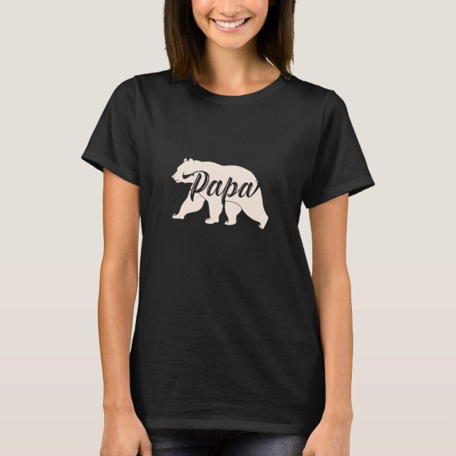 I'm Just Like A Big Papa Bear Family Father T-Shirt (Front)