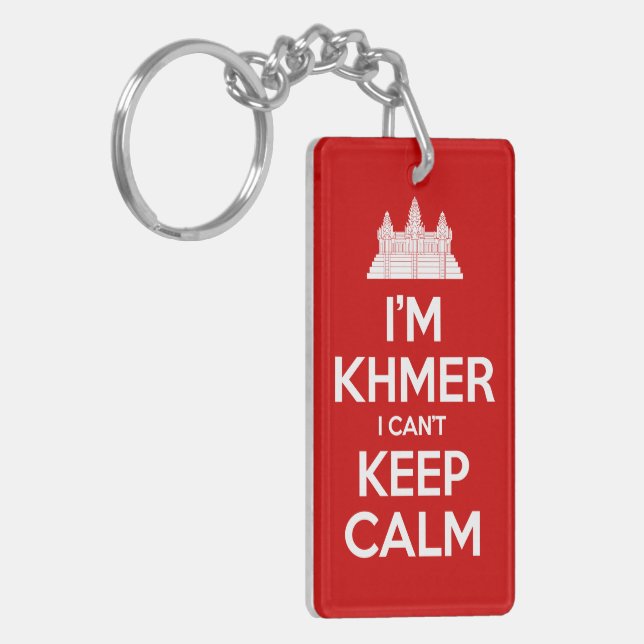 I'm Khmer I Can't Keep Calm Key Ring (Front Left)