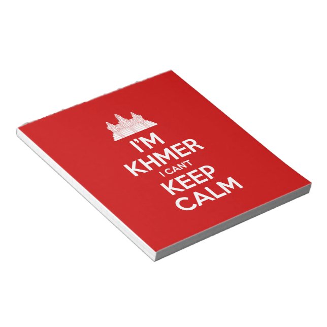 I'm Khmer I Can't Keep Calm Notepad (Angled)