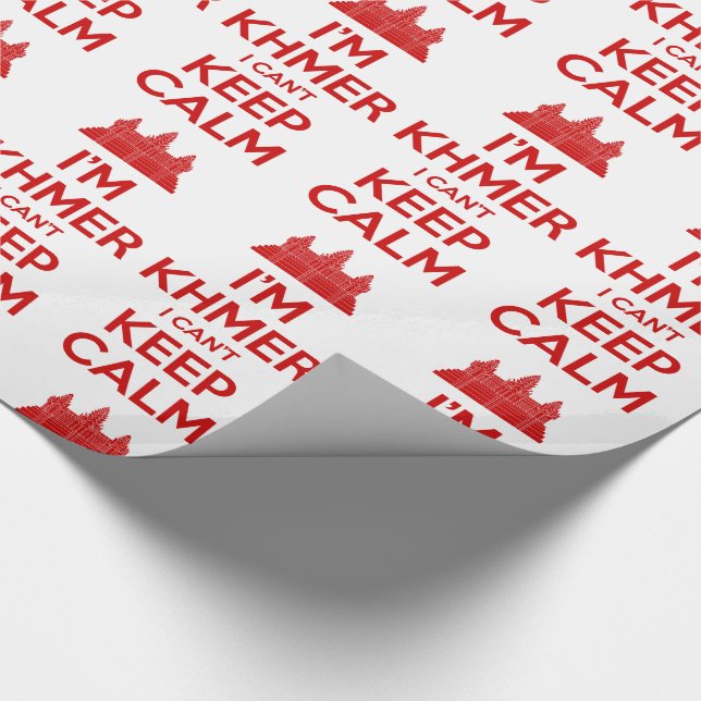 I'm Khmer I Can't Keep Calm Wrapping Paper (Corner)