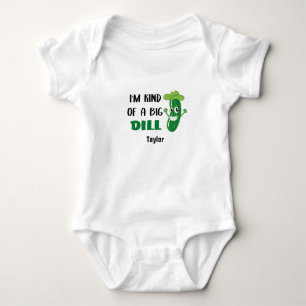 I'm Kind of a Big Dill Cute Pickle for Baby Bodysuit