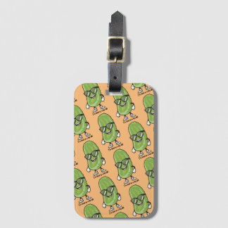 I'm Kind of a Big Dill | pickle wearing sunglasses Luggage Tag