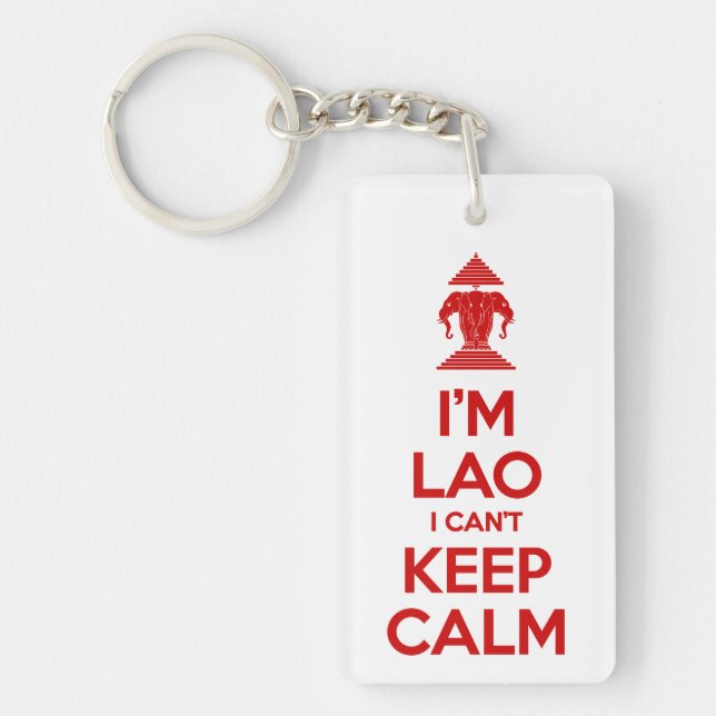 I'm Lao I Can't Keep Calm Key Ring (Front)