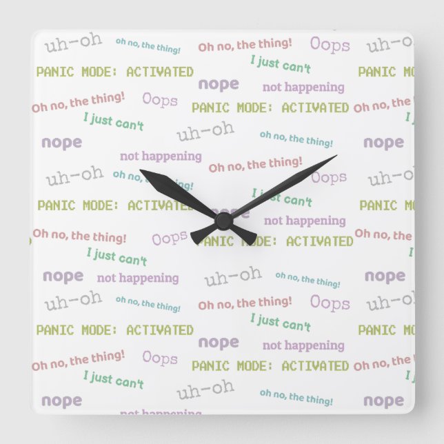 I'm Late Anyway Clock (Front)