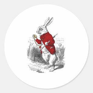 I'm Late, I'm Late Classic Round Sticker