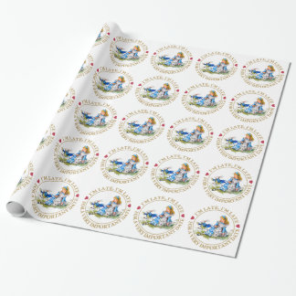 I'm Late, I'm Late, For A Very Important Date! Wrapping Paper