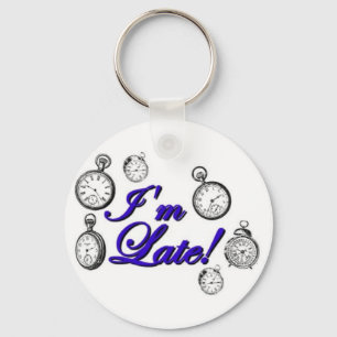 I'm late! I'm late! Key Ring