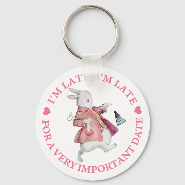 I'M LATE, I'M LATE KEY RING (Front)