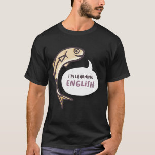 I'm learning English Yellow Anchovy T-Shirt