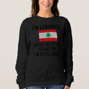 I'm Lebanese Flag Lebanon Lebanese Roots Sweatshirt