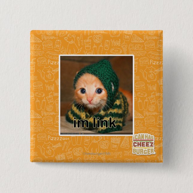 im link 15 cm square badge (Front)