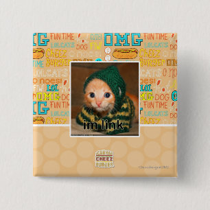 im link 15 cm square badge