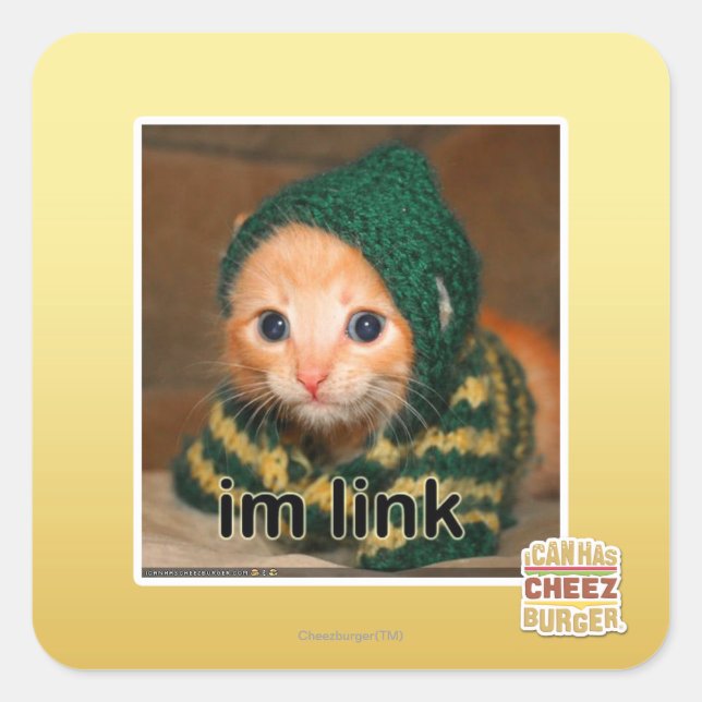 im link square sticker (Front)