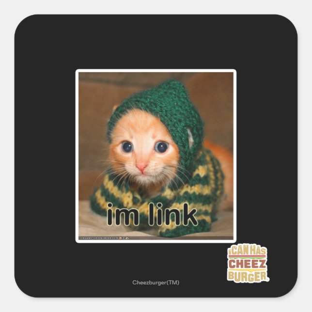 im link square sticker (Front)