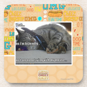 I'm listening coaster