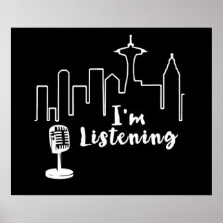 Im listening poster