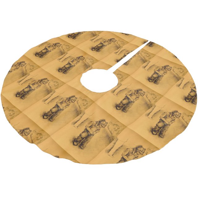 I'm Lost in Le Tianguie, Mexico Brushed Polyester Tree Skirt (Angled)